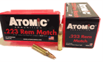 ATOMIC 223 REM 77GR MATCH BTHP 50RD 10BX/CS