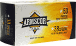 ARMSCOR 38 SPECIAL 158GR FMJ 50RD 20BX/CS MADE IN USA