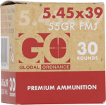 GO 5.45x39 55 GR FMJ BRASS 30 RD BOX 45 BOXES/CASE