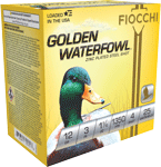 FIOCCHI GOLDEN WATERFOWL 12GA 3" 1-1/4OZ #4 25RD 10BX/CS
