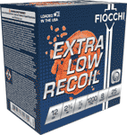 FIOCCHI LOW RECOIL 12GA 2.75" 7/8OZ #8 1200FPS 250RD CASE