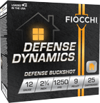 FIOCCHI 12GA 2.75" #1 BUCK 25RD 10BX/CS