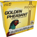 FIOCCHI GOLDEN PHEASANT 12GA 2.75" 1-3/8OZ #4 25RD 10BX/CS