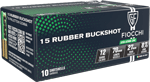 FIOCCHI RUBBER BUCK 12GA 2.75" 15-PELLET 10RD 25BX/CS