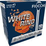 FIOCCHI WHITE RINO 12GA 2.75" 1-1/8OZ #7.5 1200FPS 250RD CAS