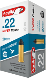 AGUILA SUPER COLIBRI 22LR 20GR LEAD-RN 1000RD CASE LOT