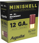 AGUILA MINI-SHELL 12GA 1.75" 7-#4 & 4-#1 BUCK 25RD 10BX/CS