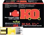 BRENNEKE USA KO 20GA 2.75" 3/4OZ SLUG 5RD 50BX/CS