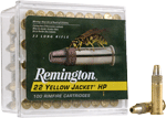 REMINGTON YELLOW JACKET 22LR 33GR TC LEAD-HP 100RD 50BX/CS