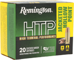 REMINGTON HTP 40 SW 180GR JHP 20RD 25BX/CS