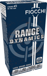 FIOCCHI 22LR 40GR LEAD-RN 1050FPS 50RD 100BX/CS