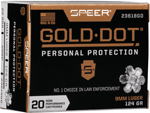 SPEER GOLD DOT 9MM LUGER 124GR GDHP 20RD 10BX/CS