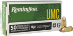 REMINGTON UMC 9MM LUGER 115GR FMJ 50RD 10BX/CS