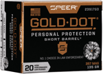SPEER GOLD DOT 357 MAG 135GR GDHP SHORT BARREL 20RD 10BX/CS