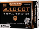 SPEER GOLD DOT 40 SW 180GR GDHP 20RD 10BX/CS