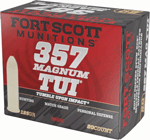 FORT SCOTT 357 MAG 125GR TUI SOLID COPPER 20RD 25BX/CS