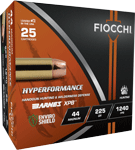FIOCCHI 44 REM MAG 225GR XPB 25RD 8BX/CS !