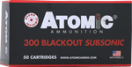 ATOMIC 300 AAC 220GR SUBSONIC HPBT 50RD 10BX/CS