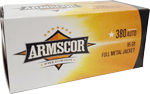 ARMSCOR 380 ACP 95GR FMJ 100RD 12BX/CS