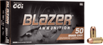 CCI BLAZER BRASS 40 SW 180GR FMJ 50RD 20BX/CS