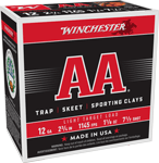 WINCHESTER AA 12GA 2.75" 1-1/8OZ #7.5 1145FPS 250R CASE