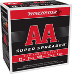 WINCHESTER AA 12GA 2.75" 1-1/8 SPREADER #8 1250FPS 250RD CASE