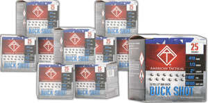 ATI BUCK SHOT 410 2.5" 1/3OZ BBB 1400FPS 250RD CASE LOT