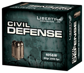 LIBERTY CIVIL DEFENSE 40 SW 60GR HP 20RD 10BX/CS