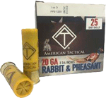 ATI GAME LOAD 20GA 2.75" 1OZ #7.5 250RD CASE LOT