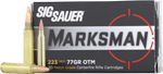 SIG AMMO 223 REM 77GR OPEN TIP MATCH 20RD 10BX/CS