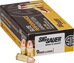 SIG AMMO 9MM 124GR FMJ 50RD 10BX/CS