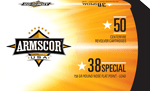 ARMSCOR 38 SPECIAL 158GR LEAD-RNFP 50RD 20BX/CS