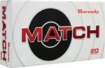 HORNADY 223 REM 75GR BTHP MATCH 20RD 10BX/CS