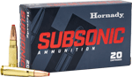 HORNADY SUBSONIC 300 AAC 190GR SUB-X 20RD 10BX/CS
