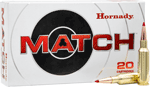 HORNADY MATCH 224 VALKYRIE 88GR ELD 20RD 10BX/CS