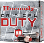 HORNADY CRITICAL DUTY 9MM LUGER 135GR 25RD 10BX/CS