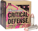 HORNADY CRITICAL DEFENSE LITE 9MM LUGER 100GR FTX 25RD 10B/C