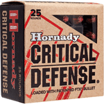 HORNADY CRITICAL DEFENSE 38 SPECIAL+P 110GR FTX 25RD 10B/C