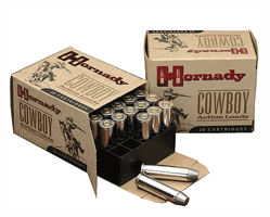 HORNADY COWBOY 45 LC 255GR LEAD-FP 20RD 10BX/CS