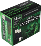LIBERTY OVERWATCH 45 ACP 105GR HP 20RD 10BX/CS