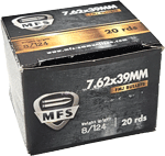 MFS 7.62X39 124GR FMJ 20RD 50BX/CS