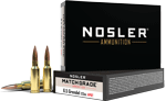 NOSLER MATCH GRADE 6.5 GRENDEL 123GR BTHP 20RD 10BX/CS