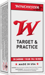 WINCHESTER USA 30 CARBINE 110GR FMJ-RN 50RD 10BX/CS