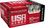 WINCHESTER USA READY 10MM 170GR HEX VENT HP 20RD 10BX/CS