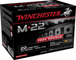 WINCHESTER M-22 22LR 40GR LEAD-RN 1255FPS 1000RD 2BX/CS