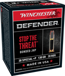 WINCHESTER SUPREME 38 SPECIAL +P 130GR PDX1 DEF 20RD 10BX/CS