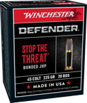WINCHESTER SUPREME ELITE 45 LC 225GR PDX1 BONDED 20RD 10BX/CS
