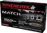 WINCHESTER MATCH 7.62X51 175GR BTHP 20RD 25BX/CS