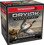 WINCHESTER DRYLOK 12GA 3.5" 1-1/2OZ #3 1475FPS 25RD 10B/CS