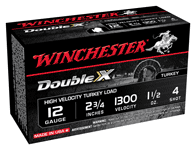 WINCHESTER DOUBLE-X 12GA 2.75" 1-1/20Z #4 10RD 10BX/CS